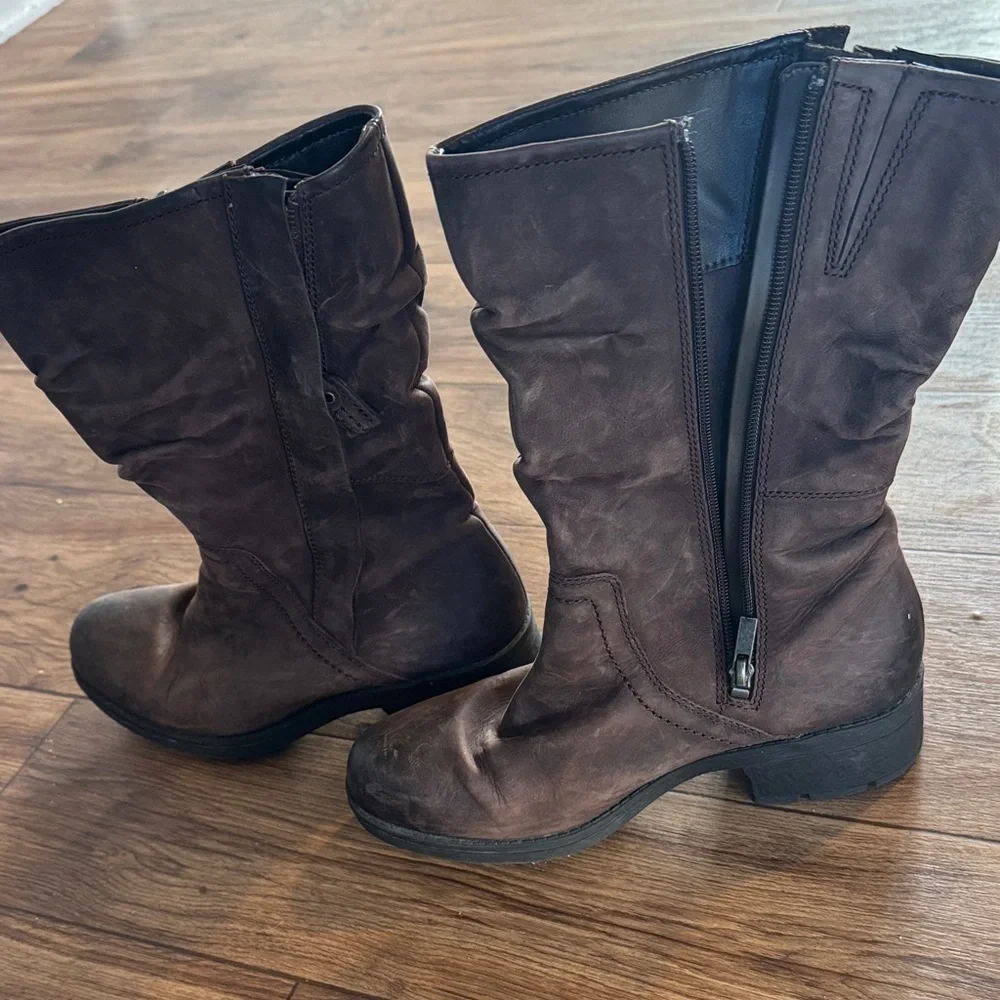 Clarks Dark Brown Over the Knee Boots